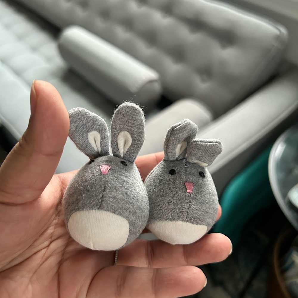 Adorable Gray Bunny Plush Toys